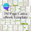 Canva eBook Template, Course WorkBook Template