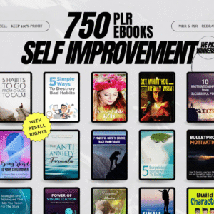 EBOOKS Self Improvement Bundle/750 Digital Books With Resell Rights